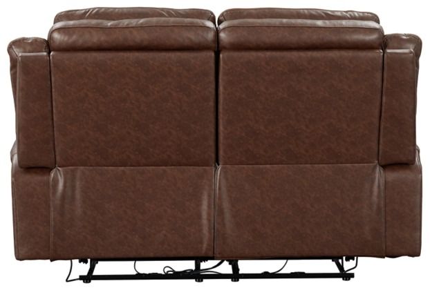 Signature Design by Ashley® McAdoo Caramel Power Reclining Loveseat-4