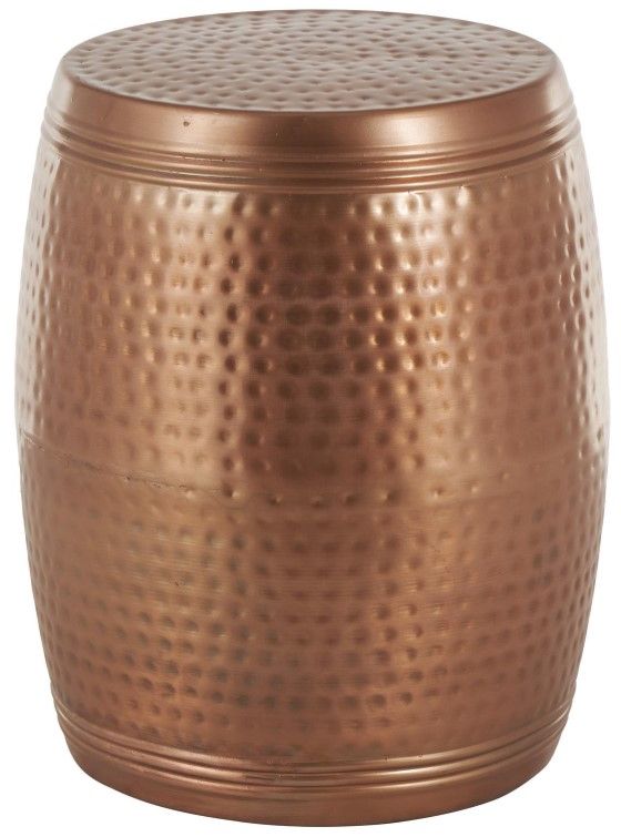 Deco Marche Copper Hammered Drum Table-0