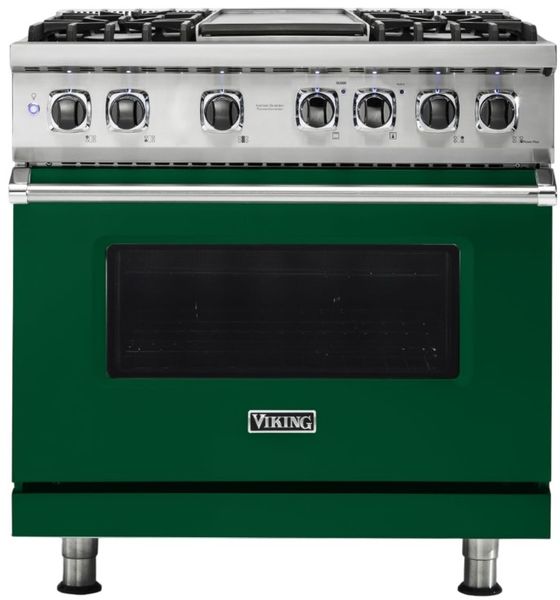 Viking® 5 Series 36'' Ivy Pro Style Dual Fuel Range with Griddle | Nice ...