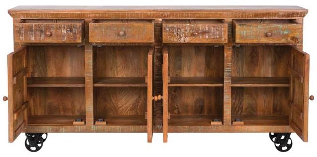 YHD Beige Mobile Storage Console-2