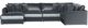 Jackson Furniture Remington 5-Piece Slate U-Shape Sectional-2