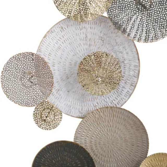 Stylecraft Lazer Cut Lillies Gold/Gray Wall Art-4