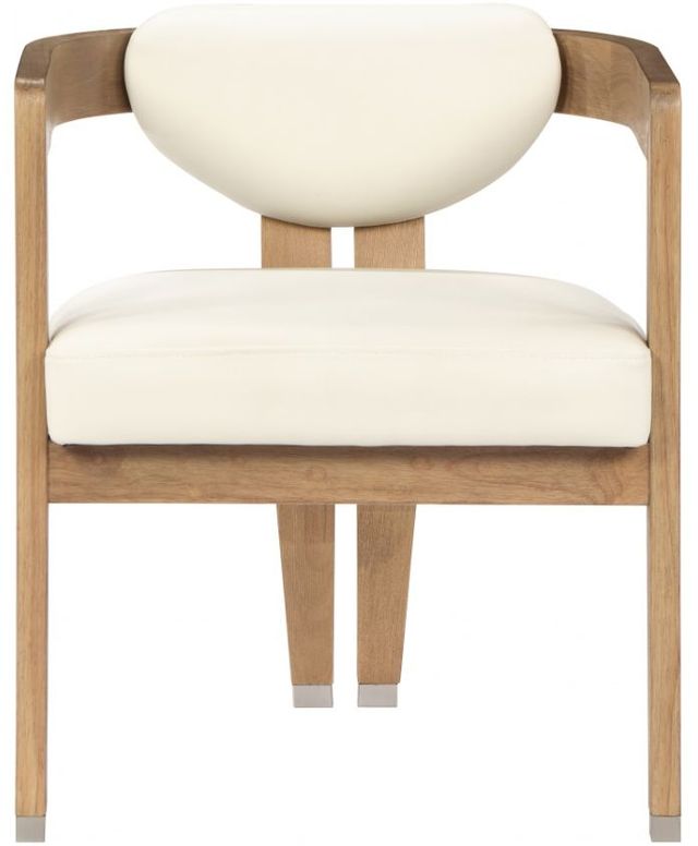 Meridian Furniture Carlyle Cream/Natural Dining Chair-1