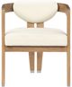Meridian Furniture Carlyle Cream/Natural Dining Chair-1