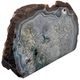 A & B Home Brown/Gray Cut Base Agate Ends Decorative Object-0