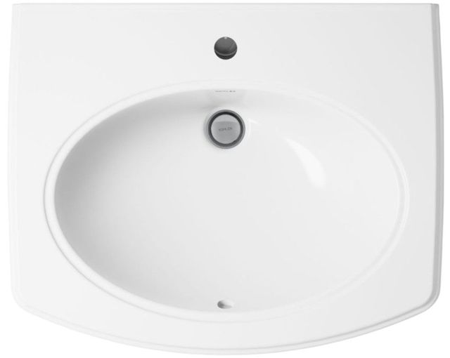 Kohler Pinoir® White 22" Single Hole Oval Wall-Mount Bathroom Sink-1
