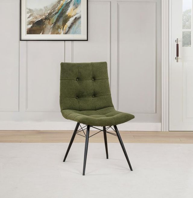 Coaster® Aiken 4-Piece Saddle Forest Upholstered Dining Side Chair-1