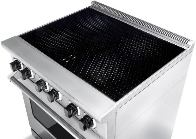 Viking® 30" Frost White Freestanding Induction Range-2