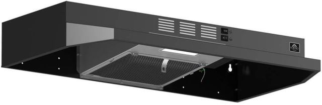 FORNO® Espresso Cappa 30" Black Under Cabinet Range Hood-2