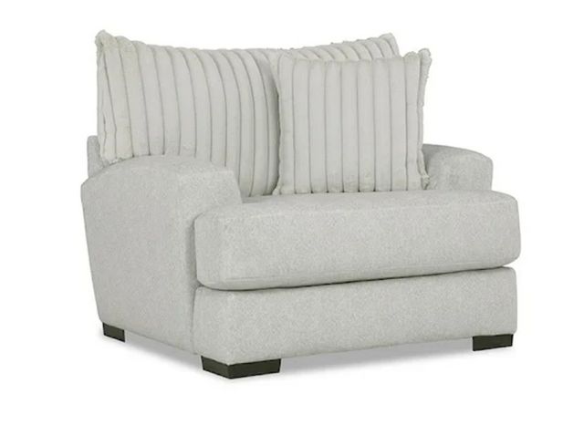 Albany Industries Tweed Silver Transitional Accent Chair-0