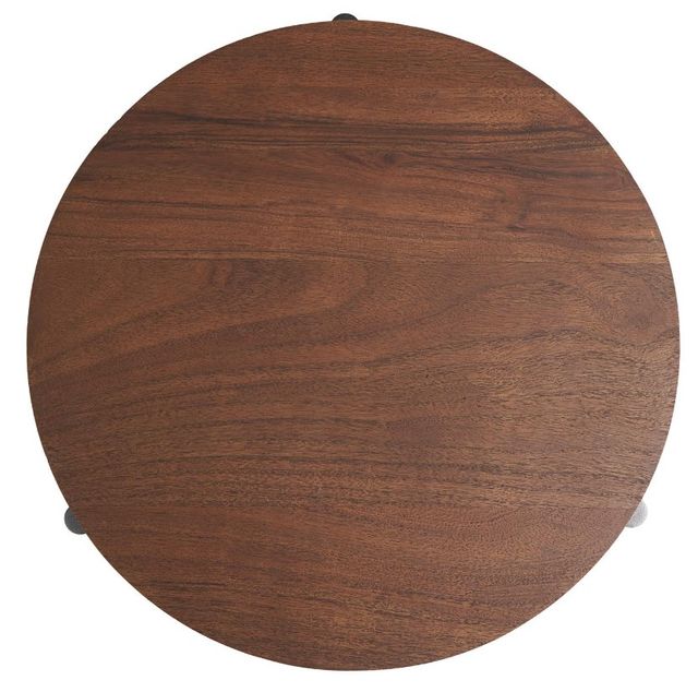 Deco Marche Brown Mango Wood Tray with Black Metal Legs-2
