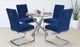Kwality Imports Megan 2-Piece Blue Accent Chairs Set-1