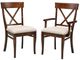 Handstone Florence X Back Arm Chair With Fabric Seat-2