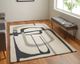 Feizy 8905F Maguire Ivory/Black 5'x8' Area Rug-5