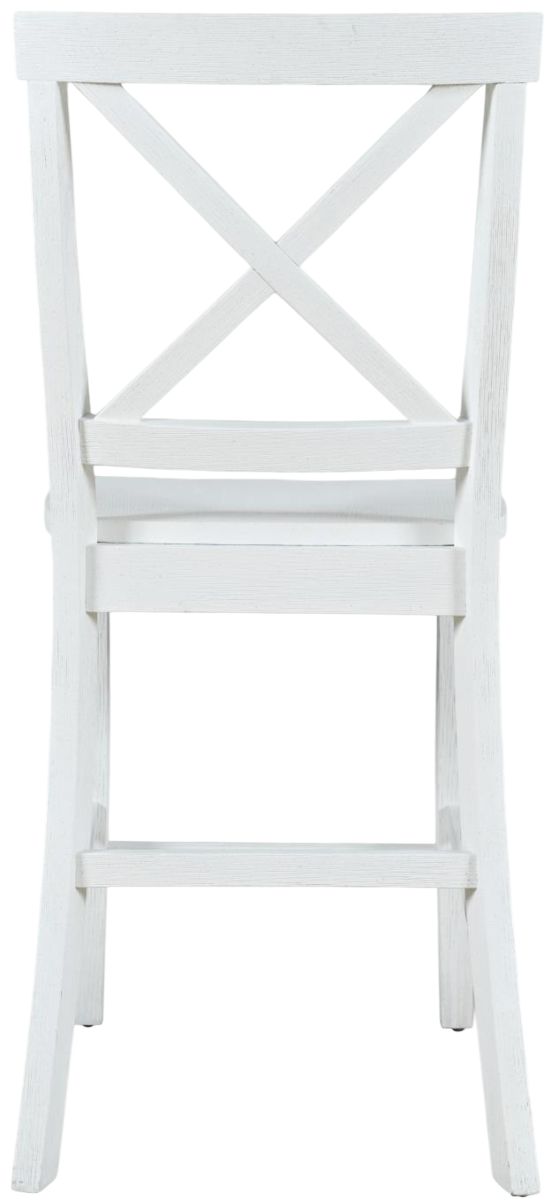 Jofran Inc. Eastern Tides Brushed White Counter Stool-3