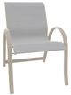 Telescope Casual Aruba Abalone/Desert Aluminum/Fabric Outdoor Sling Stacking Arm Chair-0