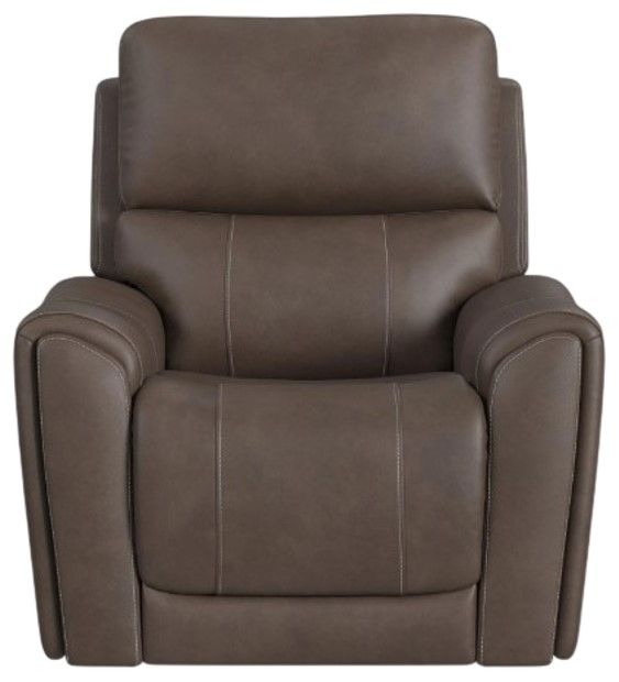 Flexsteel® Carter Cappuccino Power Recliner with Power Headrest and Lumbar-3