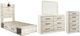 Signature Design by Ashley® Cambeck 4-Piece Whitewash Twin Panel Bed Set-0