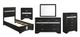 Coaster® Miranda 5-Piece Black Twin Storage Bedroom Set-0