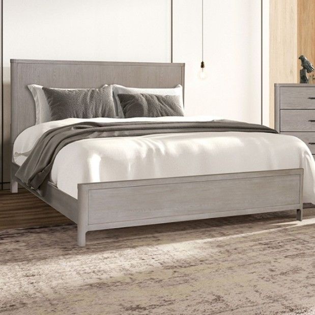 Furniture of America® Fareham 4-Piece Oak Queen Bedroom Set-2