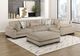 Homelegance® Tinley 5-Piece Brown 135" Modular Sectional with Ottoman-1