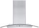 ZLINE 30" Stainless Steel and Glass Convertible Vent Wall Mount Range Hood with Crown Molding-0