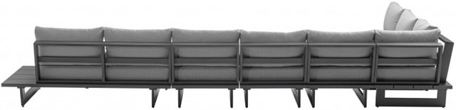 Meridian Furniture Maldives 6-Piece Gray/Black Fabric Outdoor Sectional-2