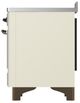 Ilve® Majestic III 48" Antique White Pro Style Induction Range with Solid Door and Burnished Trim-4