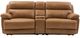 Steve Silver Co. Gatlin 3-Piece Brown Leather Dual-Power Reclining Loveseat-2