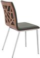 Armen Living Crystal 2-Piece Gray Dining Chairs-1