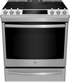 GE Profile™ 30" Fingerprint Resistant Stainless Steel Slide In Electric Range