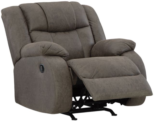Signature Design by Ashley® First Base Gunmetal Manual Recliner-1