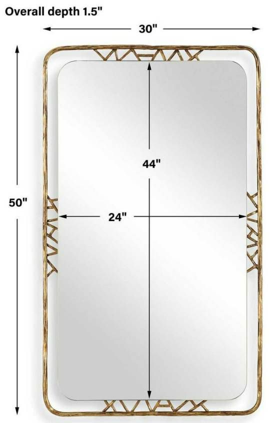 Uttermost® Tahoma Antiqued Gold Accent Mirror-2