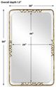 Uttermost® Tahoma Antiqued Gold Accent Mirror-2