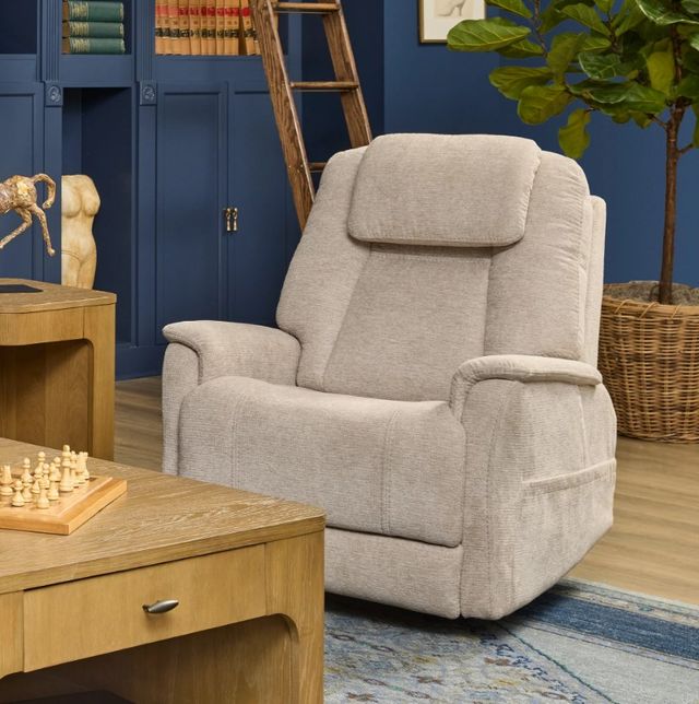 Flexsteel® Zecliner Model 3+ Petite Light Ceramic Power Lift Recliner with Power Headrest, Lumbar, Heat and Massage-2