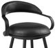 Armen Living Gardenia Vintage Black Swivel Bar Stool-5