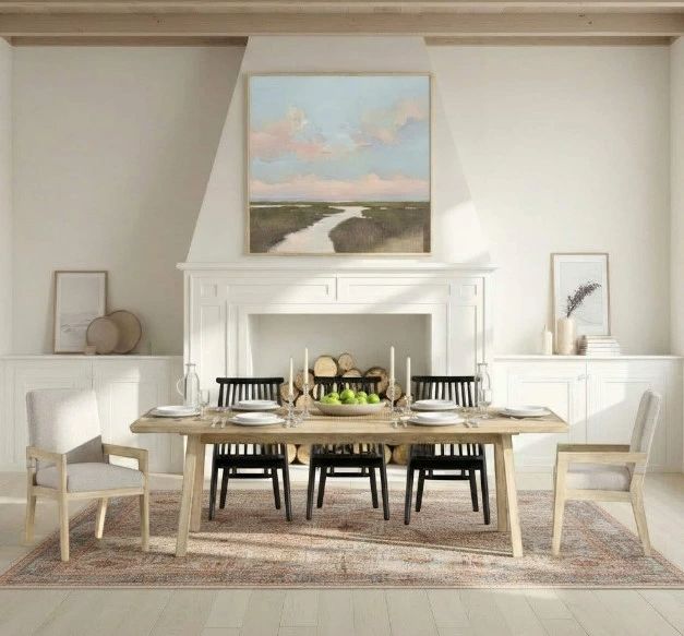 Intercon Arcadia Antique Oak/Beige Upholstered Dining Side Chair-1