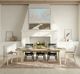 Intercon Arcadia Antique Oak/Beige Upholstered Dining Side Chair-1