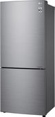 LG 28 in. 14.7 Cu. Ft. Platinum Silver PCM Counter Depth Bottom Freezer Refrigerator-2