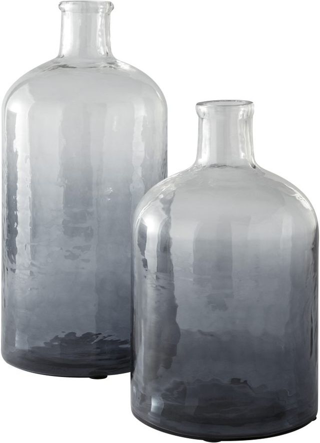 Signature Design by Ashley® Maleah 2-Piece Navy Glass Vases-0