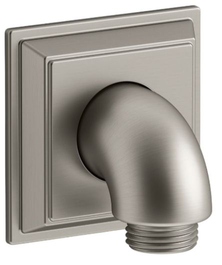 KOHLER® Memoirs® Stately Vibrant Brushed Nickel Wall-Mount Supply Elbow with Check Valve-0