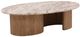Dovetail Furniture Barrington Beige Marble Top with Natural Base-0