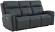 Flexsteel® Warren True Navy Leather Power Reclining Sofa with Console, Power Headrest and Lumbarand Lumbar-0