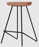 EQ3 Dawn Stained Ash/Black Counter Stool-2