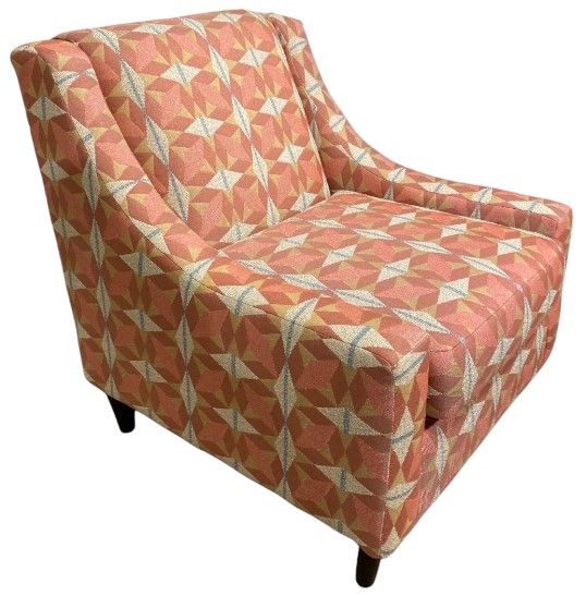 Fusion Furniture Starter Jute Rhombus Paprika Red Accent Chair-0