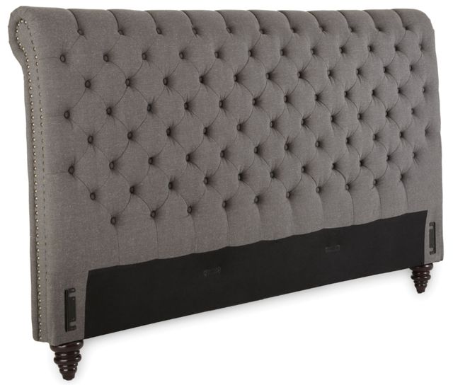 Steve Silver Co. Swanson Gray Queen Upholstered Bed-3