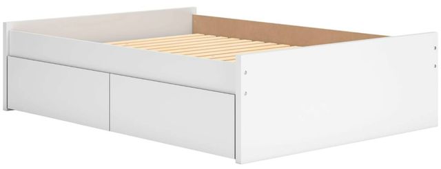 Signature Design by Ashley® Onita White Queen Panel 4-Drawer Storage Bed-3