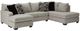 Benchcraft® Megginson 2-Piece Storm Left-Arm Facing Sectional and Chaise-0