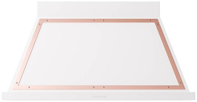Ilve® Nostalgie II Noblesse 48" White Wall Mounted Range Hood with Copper Trim-0