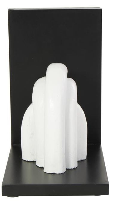 Deco Marche Cosmopolitan 2-Piece White Arched Bookends Set-1